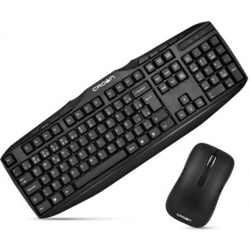 Клавиатура + мышь беспроводная Crown CMK-952 Black