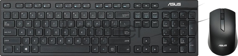 Клавиатура + мышь Asus W2500 клав:черный мышь:черный USB беспроводная slim Multimedia