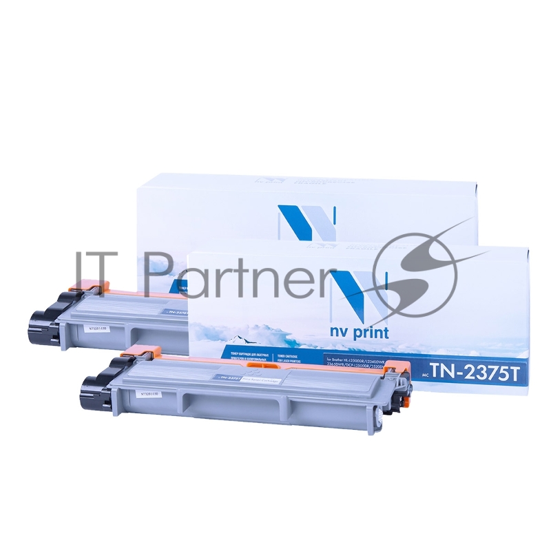 Картридж NVP совместимый NV-TN-2375T-SET2 для Brother HL-L2300DR/ HL-L2340DWR/ HL-L2360DNR/ HL-L2365DWR/ DCP-L2500DR/ DCP-L2520DWR/ DCP-L2540DNR/ DCP-L2560DWR/ MFC-L2700DWR/ MFC-L2720DWR/ MFC-L2740DWR/ MFC-L2700DNR (2600k) (2 шт)