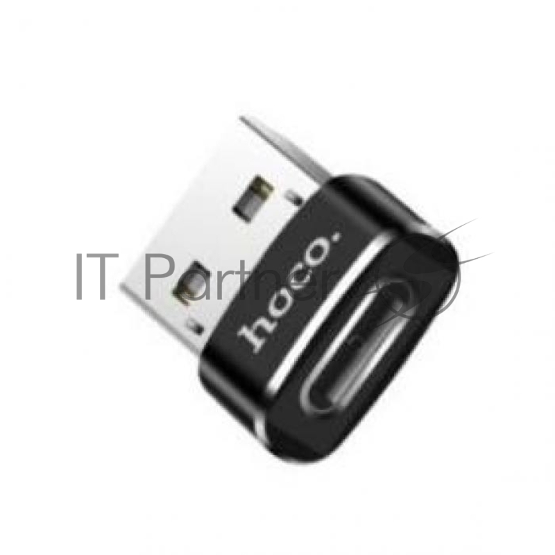 Переходник HOCO UA6 USB to Type-C, черный