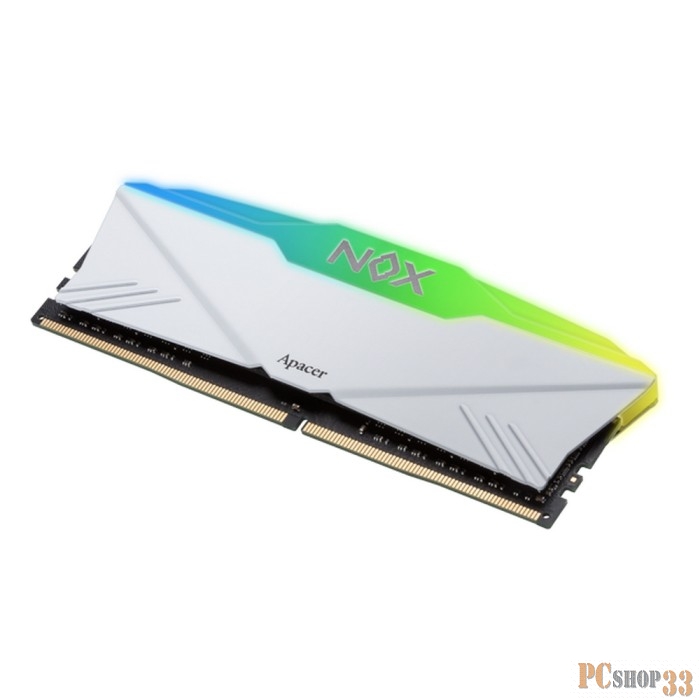 Оперативная память Apacer DDR4 DIMM 3200-16 1024x8 16GB 1.35V OC NOX RGB WHITE AURA2 w/HS RP AH4U16G32C28YNWAA-1