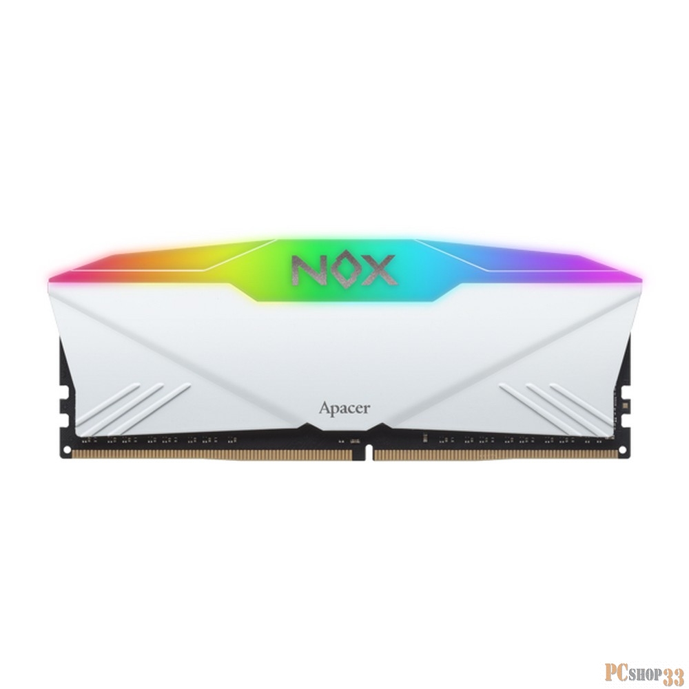 Оперативная память Apacer DDR4 DIMM 3200-16 1024x8 16GB 1.35V OC NOX RGB WHITE AURA2 w/HS RP AH4U16G32C28YNWAA-1