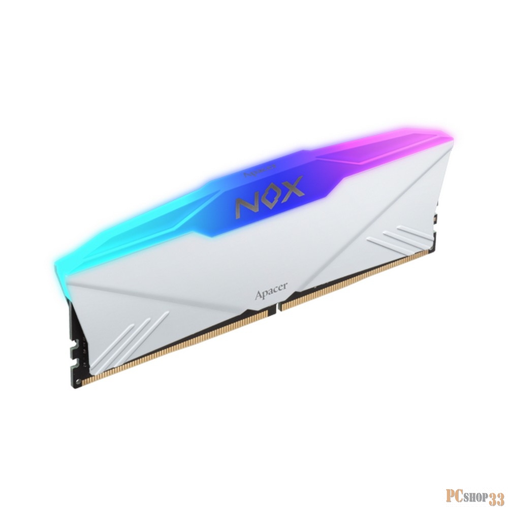 Оперативная память Apacer DDR4 DIMM 3200-16 1024x8 16GB 1.35V OC NOX RGB WHITE AURA2 w/HS RP AH4U16G32C28YNWAA-1