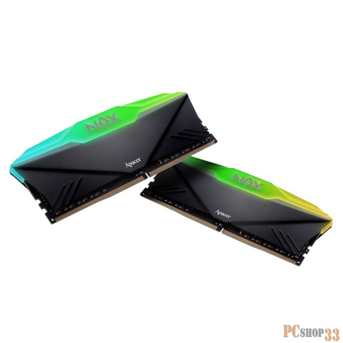 Оперативная память Apacer AH4U32G36C25YNBAA-2 DDR4 DIMM 3600-18 1024x8 32GB 1.35V OC NOX RGB AURA2 w/HS RP-K2