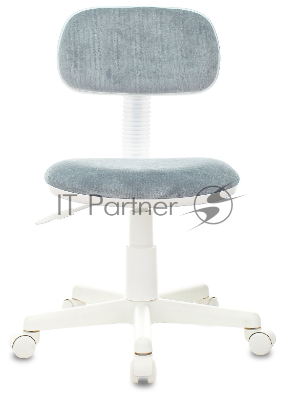 Кресло детское Бюрократ CH-W201NX серо-голубой Light-28 крестов. пластик пластик белый