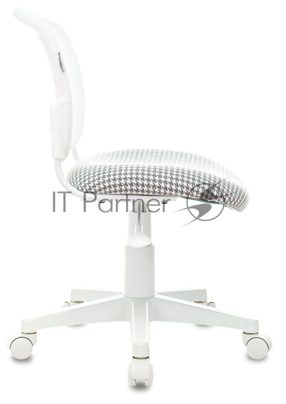 Кресло детское Бюрократ CH-W296NX белый TW-15 гусин.лапка Morris-1 сетка/ткань крестов. пластик пластик белый