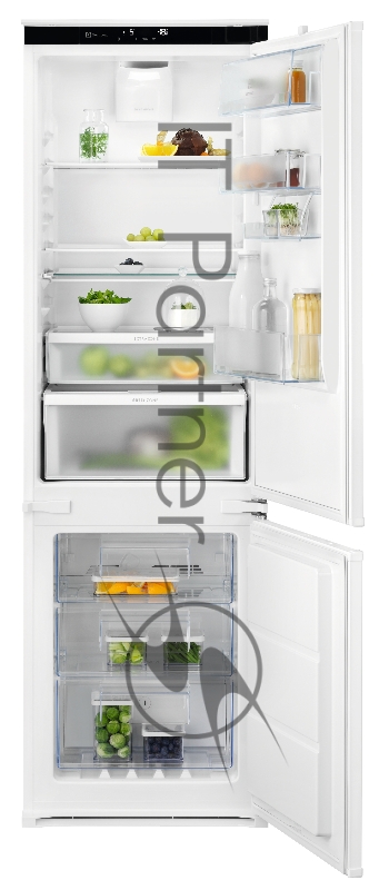 Встраиваемый холодильник ELECTROLUX/ Холодильник комби встраиваемый высотой 1,77м., сенсорное управление, ЖК-дисплей, статическая система в холодильном отделении, Система Frost Free в морозильном отделении, TwinTech NoFrost - две независимые системы