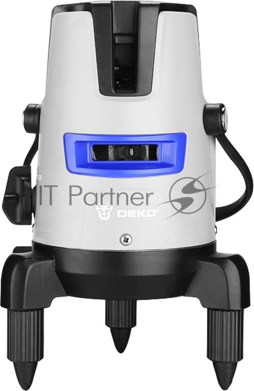 Уровень лазерный самовыравнивающийся в кейсе DEKO DKLL02RB PRO SET 2 PREMIUM со штативом 1 м { 2 линии, красный луч }