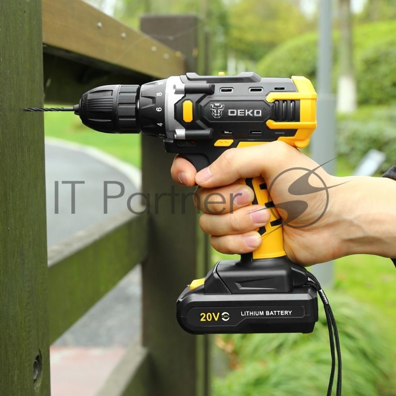 Аккумулятор DEKO для дрели-шуруповерта DKCD20FU-Li, 20В, 1,5А*ч