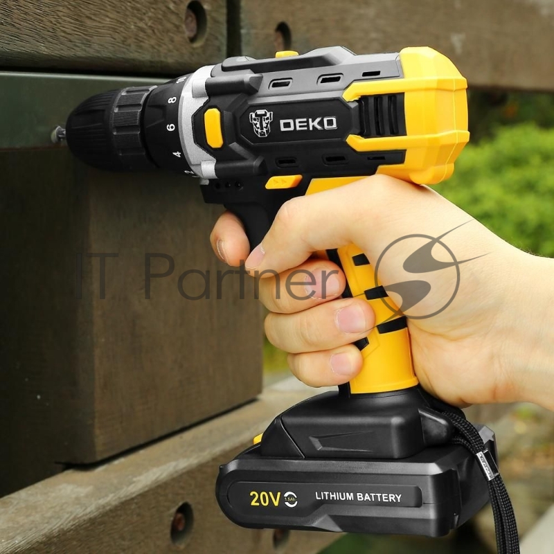 Аккумулятор DEKO для дрели-шуруповерта DKCD20FU-Li, 20В, 1,5А*ч