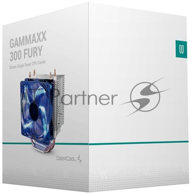 Устройство охлаждения(кулер) Deepcool GAMMAXX 300 FURY Soc-AM4/1151/1200/1700 4-pin 18-21dB Al+Cu 130W 435gr LED Ret