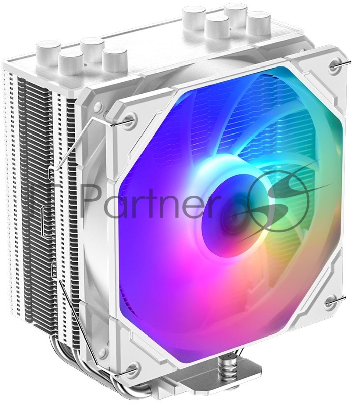 Кулер ID-COOLING SE-224-XTS ARGB WHITE LGA1700/1200/115X/AM5/AM4 (10шт/кор, TDP 220W, PWM, 4 тепл.трубки прямого контакта, ARGB FAN 120mm, белый) RET