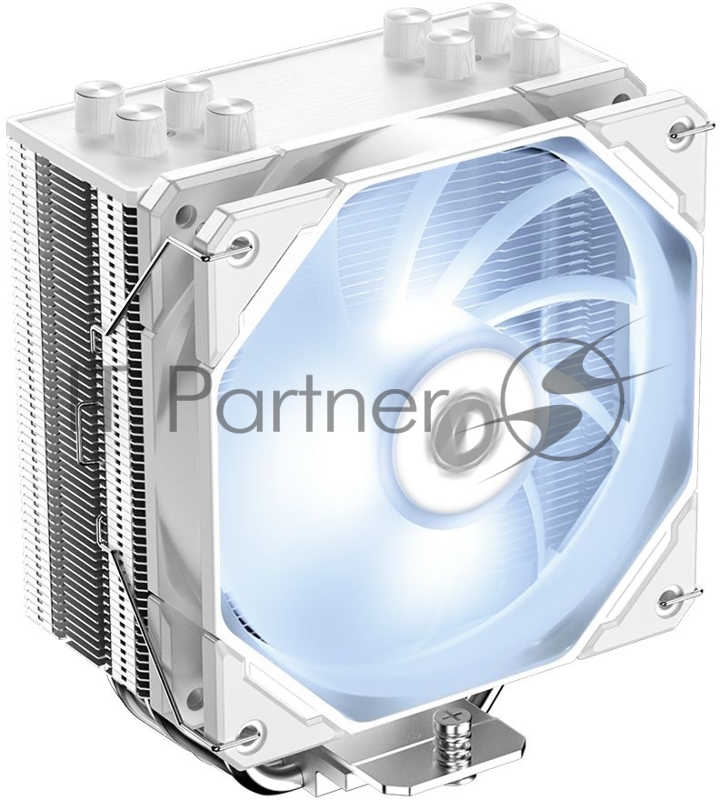 Кулер ID-COOLING SE-224-XTS WHITE LGA1700/1200/115X/AM5/AM4 (10шт/кор, TDP 220W, PWM, 4 тепл.трубки прямого контакта, White LED FAN 120mm, белый) RET