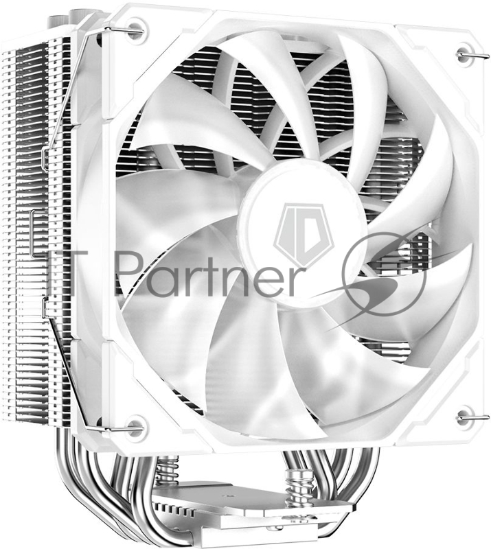 Кулер ID-COOLING SE-224-XTS WHITE LGA1700/1200/115X/AM5/AM4 (10шт/кор, TDP 220W, PWM, 4 тепл.трубки прямого контакта, White LED FAN 120mm, белый) RET