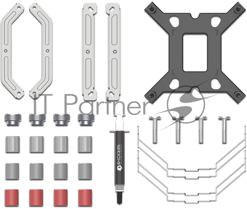 Кулер ID-COOLING SE-224-XTS WHITE LGA1700/1200/115X/AM5/AM4 (10шт/кор, TDP 220W, PWM, 4 тепл.трубки прямого контакта, White LED FAN 120mm, белый) RET