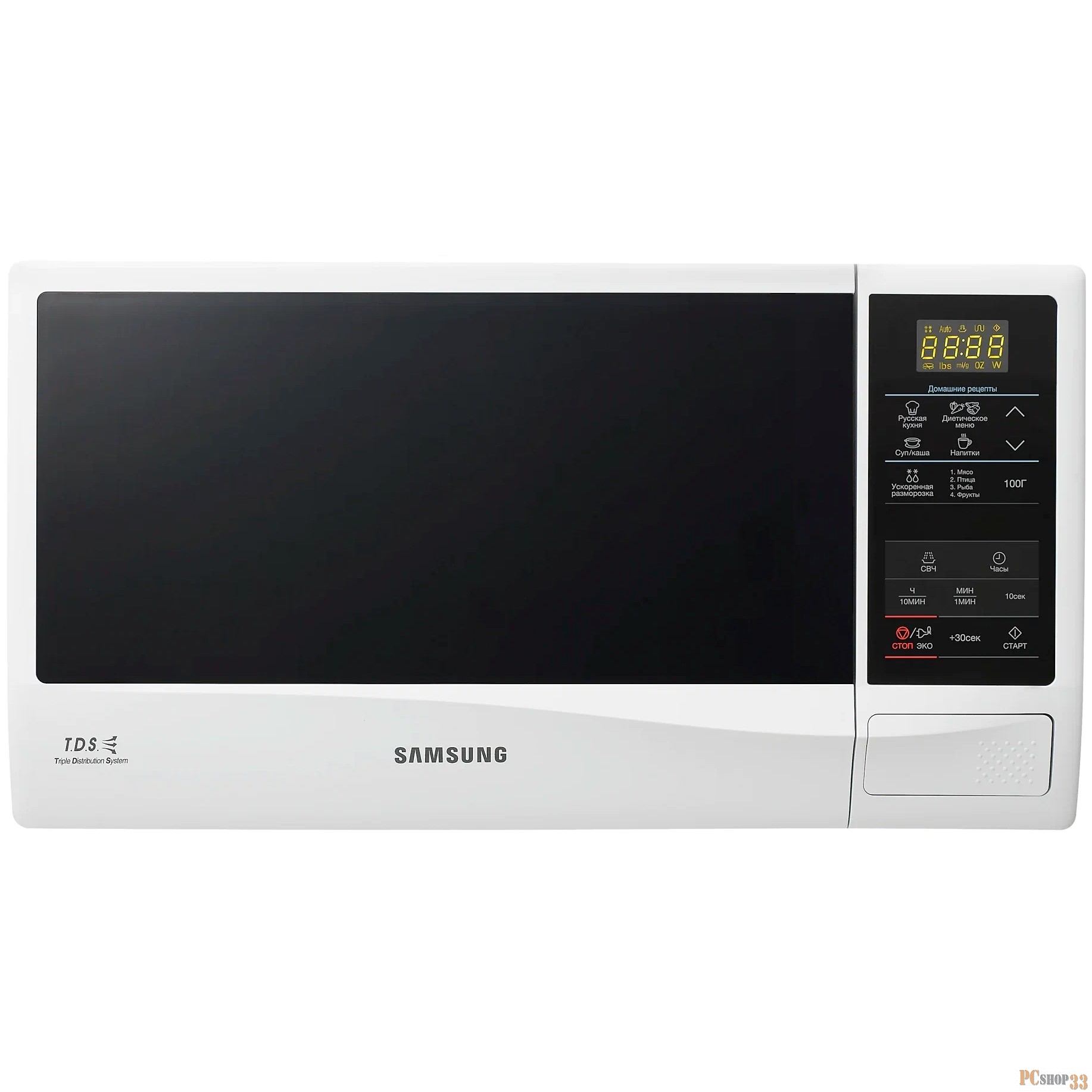 Микроволновая Печь Samsung ME83KRW-2/BW 23л. 800Вт белый