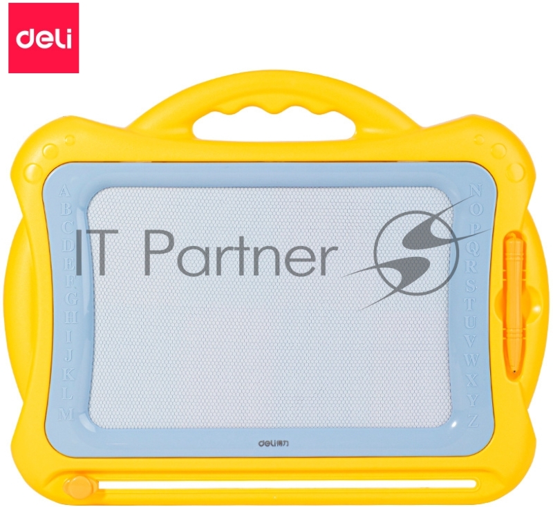 Доска магнитно-маркерная Deli 50303YELLOW магнитно-маркерная лак желтый 41.6х33.5см пластик рама