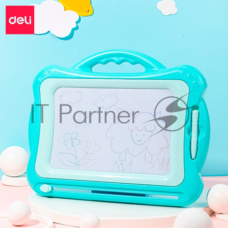 Доска магнитно-маркерная Deli 50303BLUE магнитно-маркерная лак синий 41.6х33.5см пластик рама