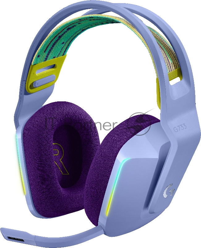 Гарнитура Logitech Headset G733 LIGHTSPEED Wireless RGB Gaming LILAC Retail