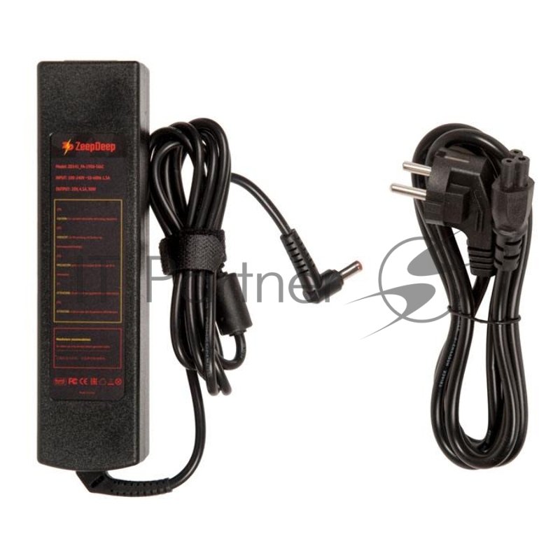 Блок питания (зарядка) ZeepDeep для ноутбука Lenovo IdeaPad Y310, Y410, Y510, Y550, Z570, G555, B570, G570, G770, V570, Z500, P500, 20V 4.5A, 90W с кабелем, штекер 5.5х2.5