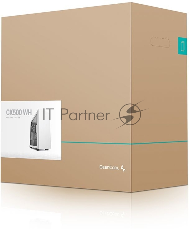 Корпус Deepcool CK500 WH белый без БП ATX 2x120mm 1x140mm 2xUSB3.0 audio bott PSU