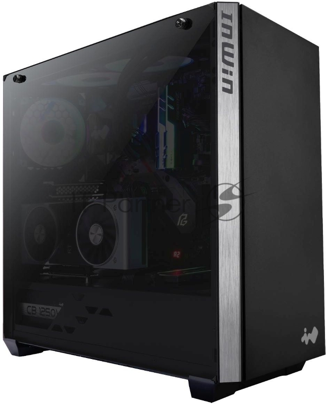 Корпус Inwin CL713 (216) черный без БП ATX 6x120mm 2xUSB2.0 audio bott PSU