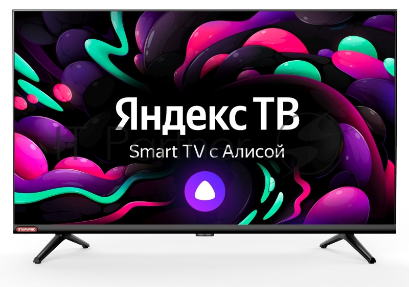 Телевизор LED Starwind 32 SW-LED32SG300 Яндекс.ТВ черный HD 60Hz DVB-T DVB-T2 DVB-C DVB-S DVB-S2 USB WiFi Smart TV