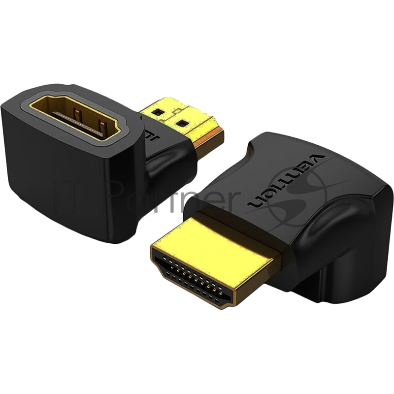 Адаптер-переходник Vention HDMI v2.0 19M/19F угол 90