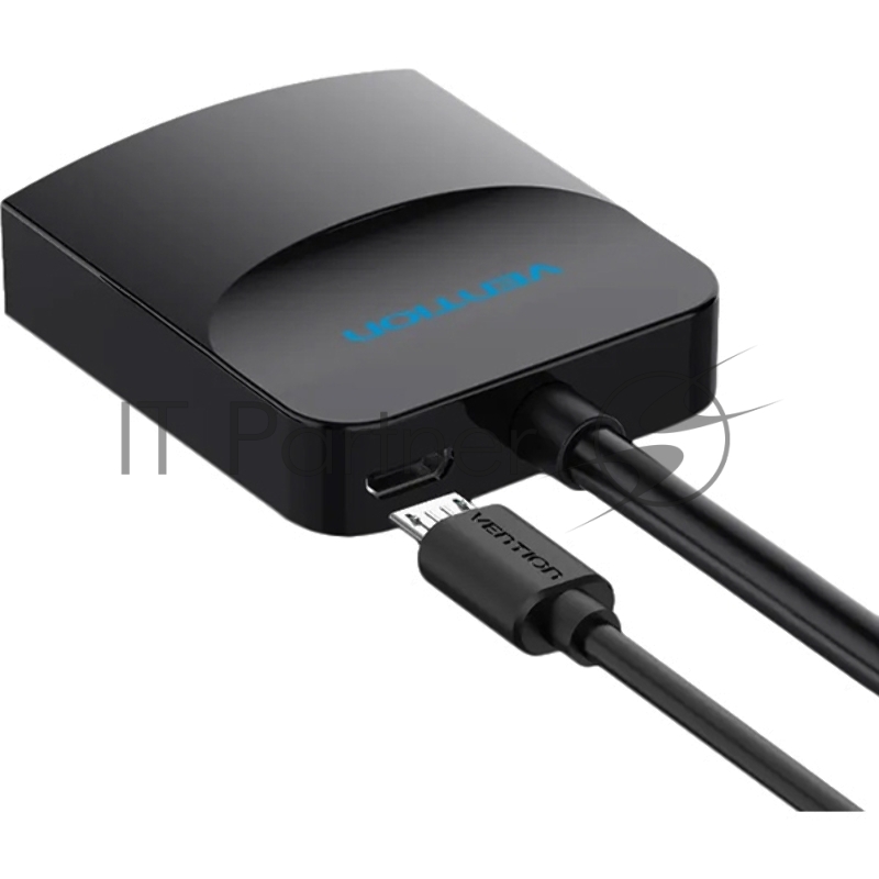 Мультимедиа конвертер активный Vention DVI-D 25М > VGA - 0.15 м. Чёрный