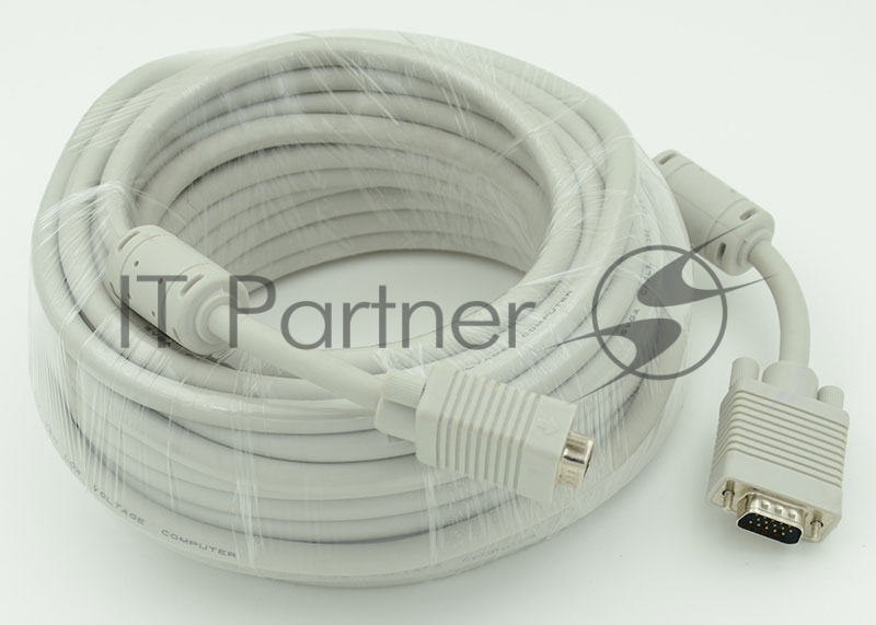 Кабель VGA DB15 (m)/DB15 (m) 30м феррит.кольца (CABLE30)