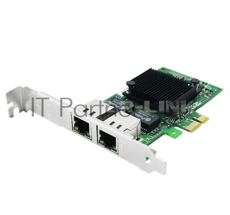 Сетевой адаптер Ethernet LR-LINK 9222HT, Intel I350-AM2, двойной порт RJ45, сетевая карта PCI-Ex1, 10/100/1000 Мбит/с (302472)