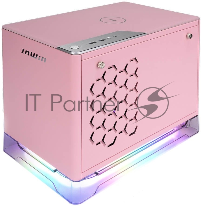 Корпус Inwin CF08A (A1PLUS) розовый 650W ATX 4x120mm 2xUSB3.0 audio