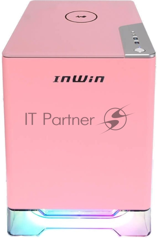 Корпус Inwin CF08A (A1PLUS) розовый 650W ATX 4x120mm 2xUSB3.0 audio
