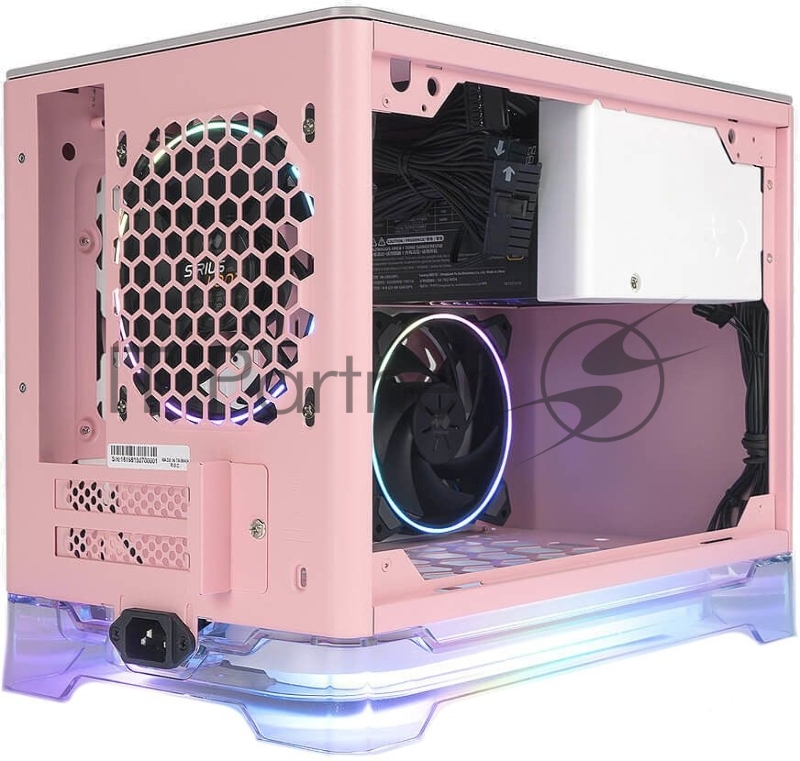 Корпус Inwin CF08A (A1PLUS) розовый 650W ATX 4x120mm 2xUSB3.0 audio