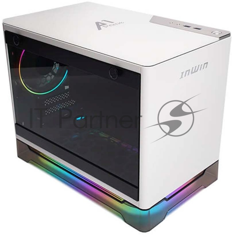 Корпус Inwin CF08B (A1 Prime) белый 750W miniITX 2x120mm 2xUSB3.0 audio