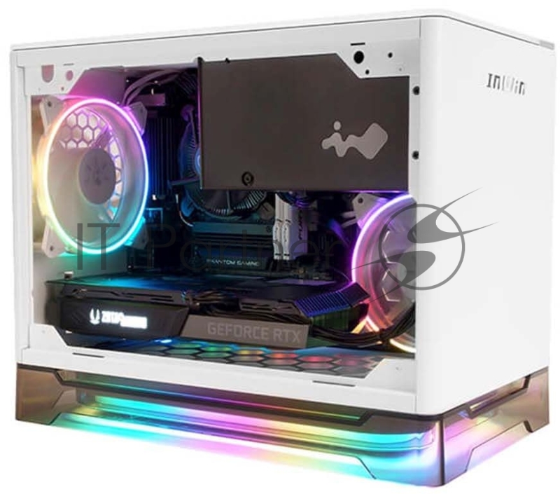 Корпус Inwin CF08B (A1 Prime) белый 750W miniITX 2x120mm 2xUSB3.0 audio