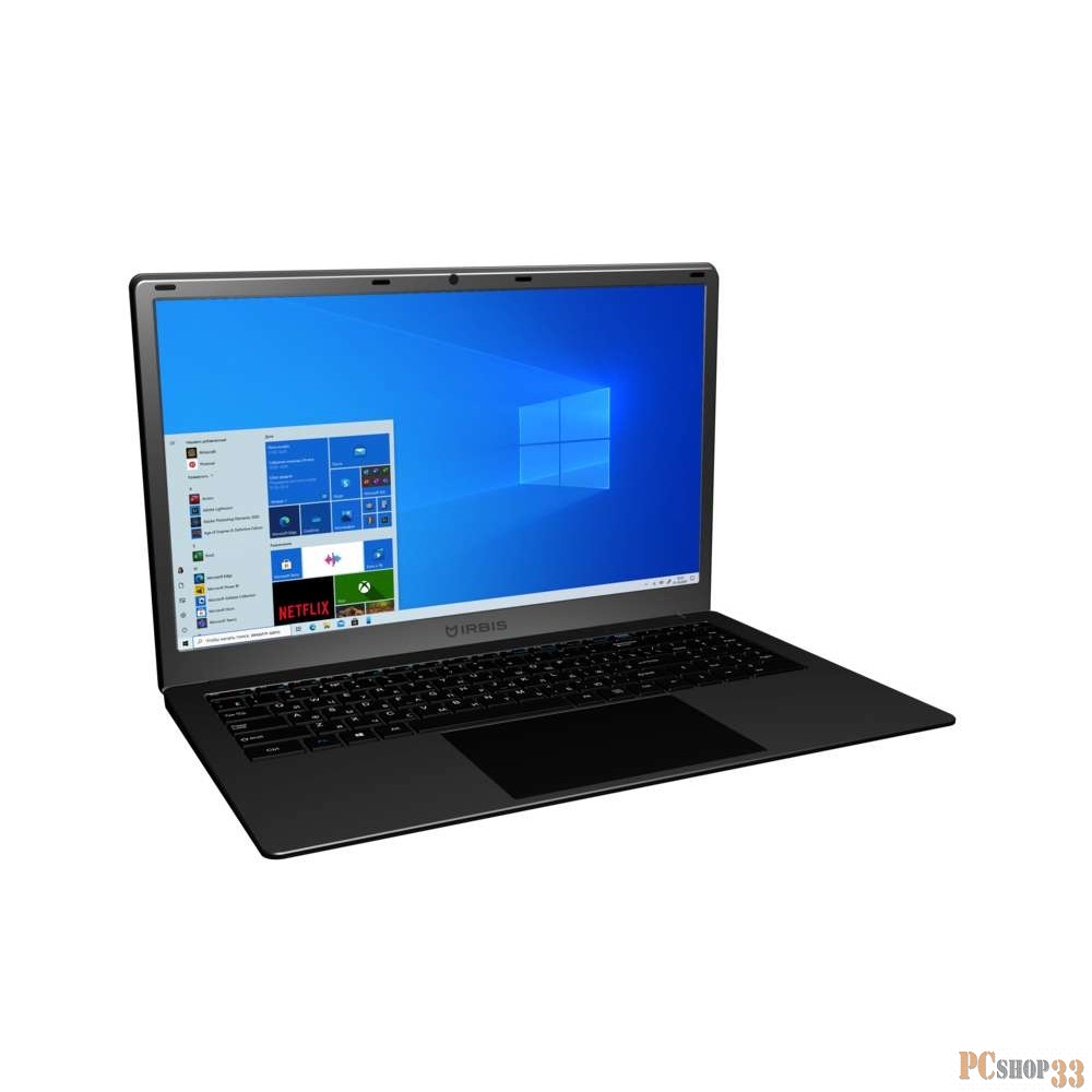 Ноутбук IRBIS NB290 15.6 3200*1800 WQXGA+ IPS, Intel N4020, 4GB/128GB, 5000mAh/7.4V, 0.3M camera, Plastic silver color case, M.2 SSD support, Windows10H