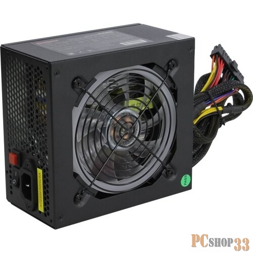 Блок питания 800W ExeGate EVO800 (ATX, APFC, SC, 12cm RGB fan, 24pin, (4+4)pin, PCIe, 5xSATA, 3xIDE, FDD, Cable Management, black, кабель 220V с защитой от выдергивания)