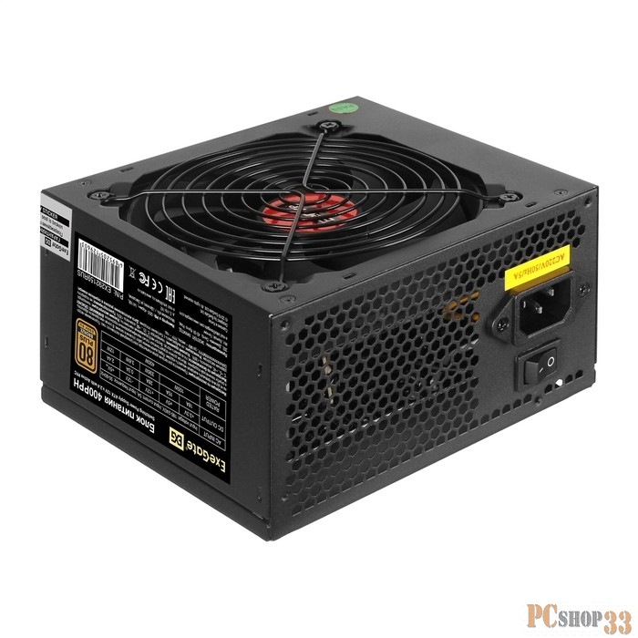 Блок питания 1000W ExeGate 80 PLUS® Bronze 1000PPH (ATX, APFC, SC, КПД 89% (80 PLUS Bronze), 12cm fan, 24pin, 2x(4+4)pin, 6xPCI-E, 8xSATA, 4xIDE, black, кабель 220V с защитой от выдергивания, Color box)