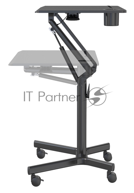 Стол для ноутбука Cactus VM-FDS101B столешница МДФ черный 70x52x105см (CS-FDS101BBK)