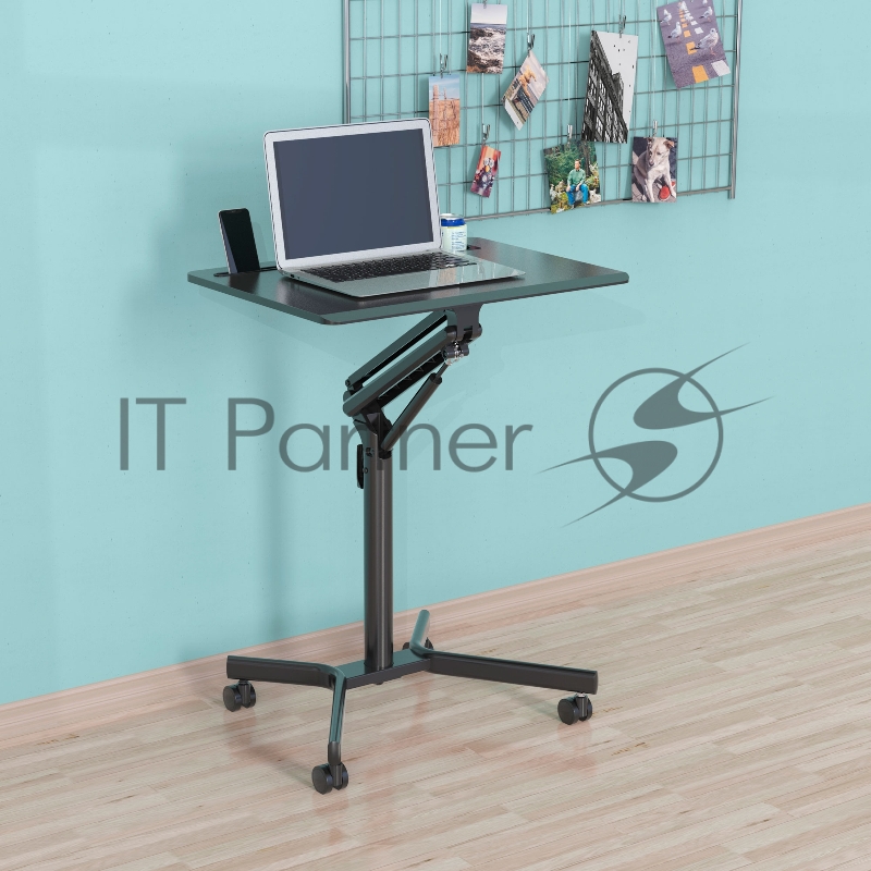 Стол для ноутбука Cactus VM-FDS101B столешница МДФ черный 70x52x105см (CS-FDS101BBK)