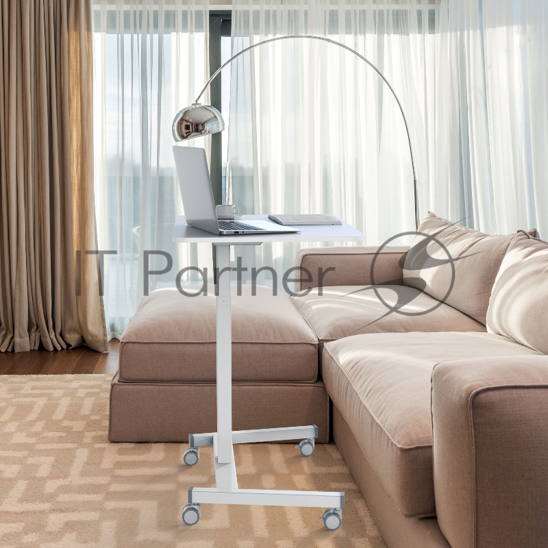 Стол для ноутбука Cactus VM-FDS102 столешница МДФ белый 80x60x122см (CS-FDS102WWT)