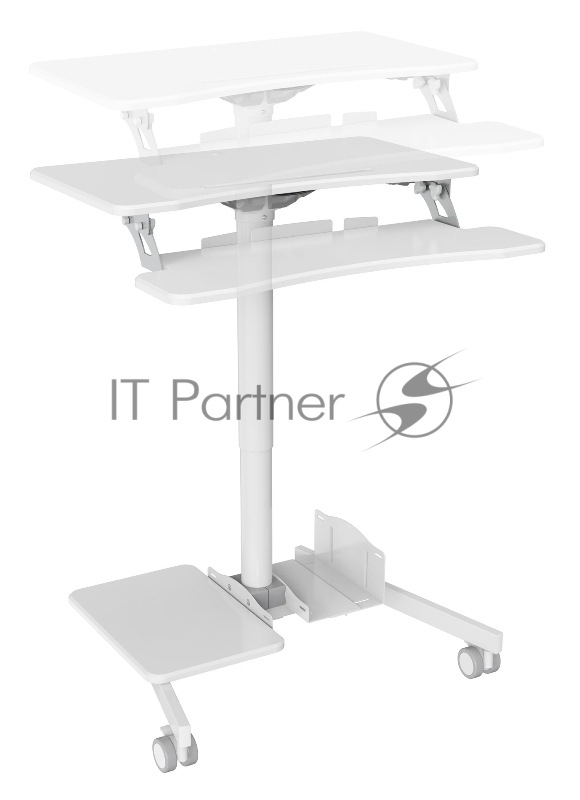 Стол для ноутбука Cactus VM-FDS108 столешница МДФ белый 71x39.2x110см (CS-FDS108WWT)
