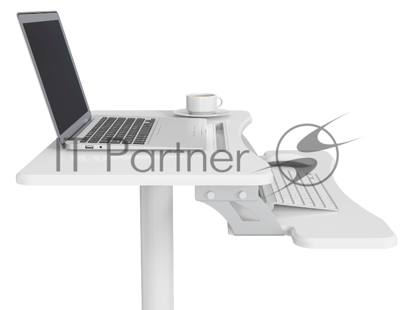 Стол для ноутбука Cactus VM-FDS108 столешница МДФ белый 71x39.2x110см (CS-FDS108WWT)