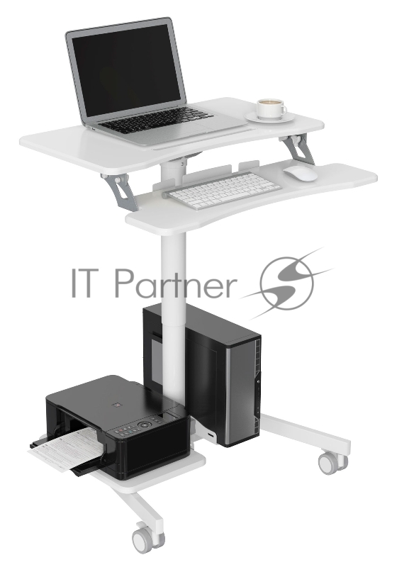 Стол для ноутбука Cactus VM-FDS108 столешница МДФ белый 71x39.2x110см (CS-FDS108WWT)