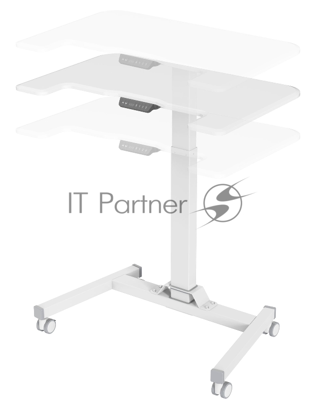 Стол для ноутбука Cactus VM-FDE101 столешница МДФ белый 80x60x123см (CS-FDE101WWT)