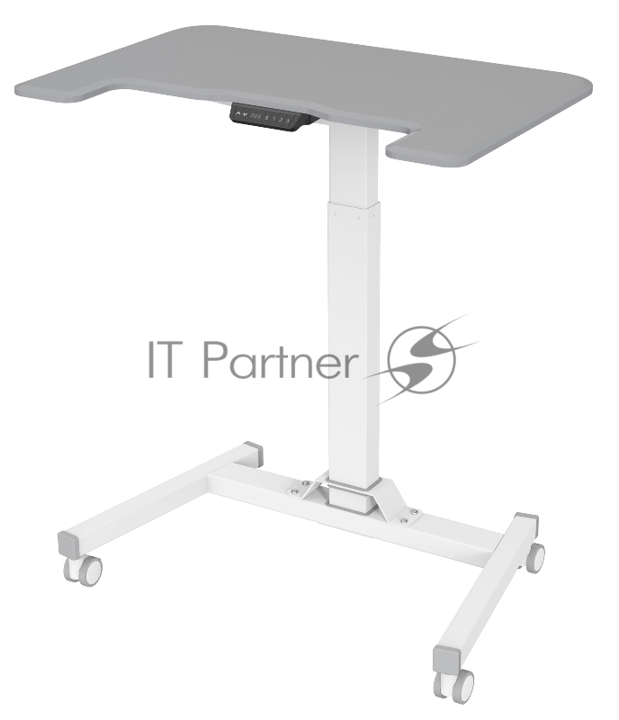 Стол для ноутбука Cactus VM-FDE101 столешница МДФ серый 80x60x123см (CS-FDE101WGY)