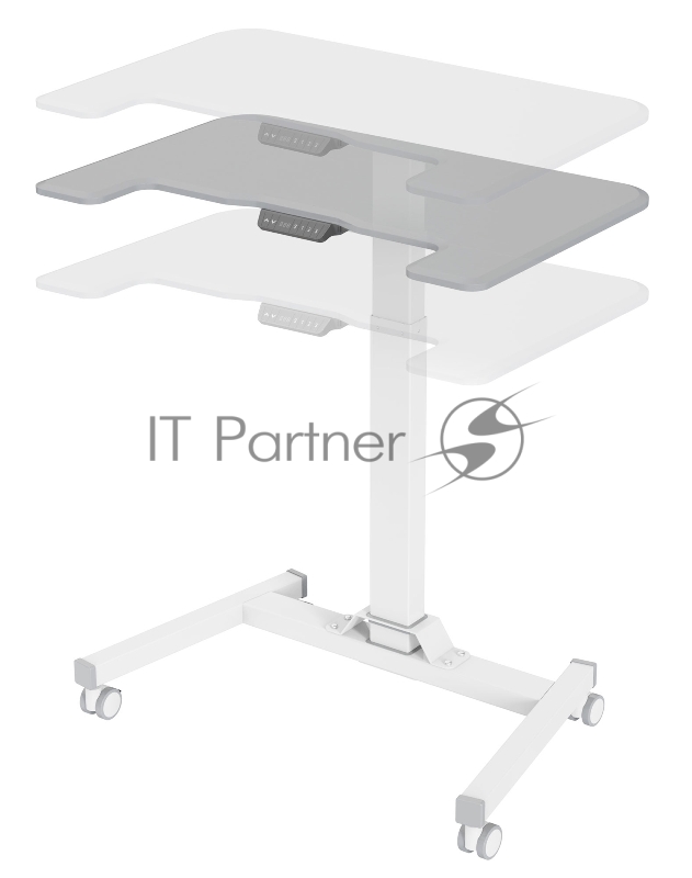 Стол для ноутбука Cactus VM-FDE101 столешница МДФ серый 80x60x123см (CS-FDE101WGY)