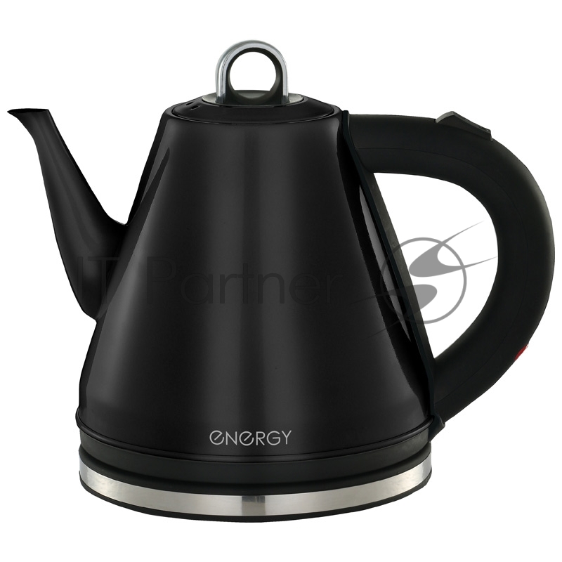 Чайник электрический ENERGY E-263 1,2л, нержавейка, черный (12)