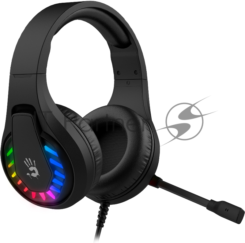 Наушники с микрофоном A4Tech Bloody G230p черный 2м накладные оголовье (G230P)